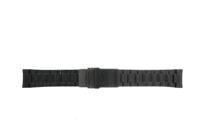 Horlogeband Seiko 4R36-05H0 / SRPD11K1 / M0EV631N0 Staal Antracietgrijs 22mm