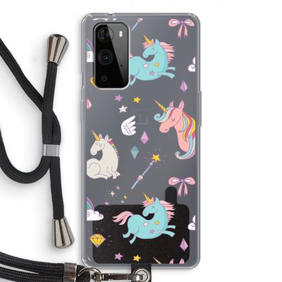 Fantasiewereld: OnePlus 9 Pro Transparant Hoesje met koord