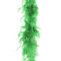 Carnaval verkleed veren Boa kleur groen 2 meter - Verkleed boa