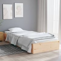 Bedframe massief hout 75x190 cm 2FT6 Small Single