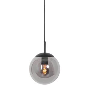 Steinhauer Zwarte glazen hanglamp Bolique Ø 25cm 3497ZW