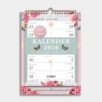 A4 Spiraalkalender 2-weeks 2026 Brocante