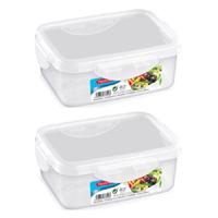 Plasticforte Vershoudbakje vriezer en magnetron - 8x - 1 L - kunststof