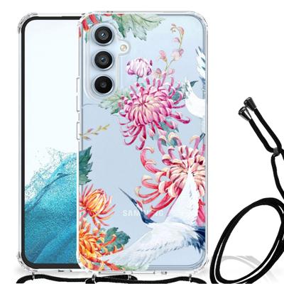 Samsung Galaxy A54 5G Case Anti-shock Bird Flowers Samsung Galaxy A54 5G Case Anti-shock Bird Flowers