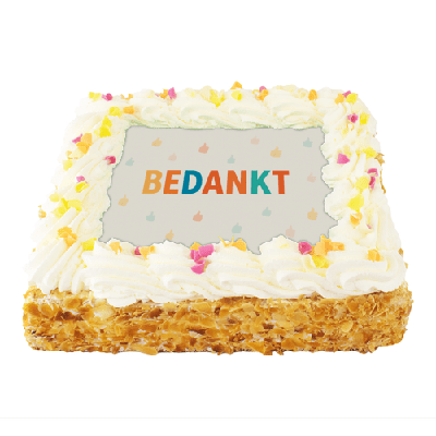 Bedankt! Slagroomtaart