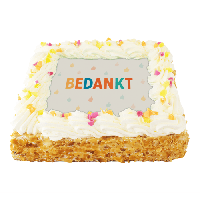 Bedankt! Slagroomtaart