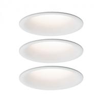 Paulmann LED-inbouwlamp voor badkamer Set van 3 stuks 18.9 W
