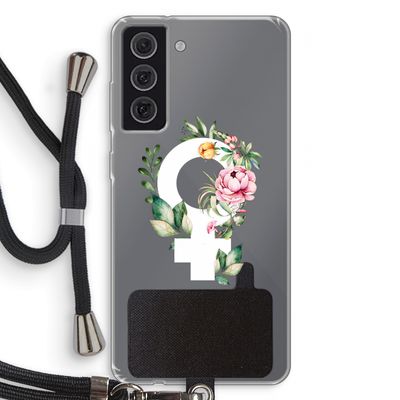 Venus: Samsung Galaxy S21 FE Transparant Hoesje met koord