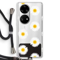 Margrietjes: Huawei P50 Pro Transparant Hoesje met koord