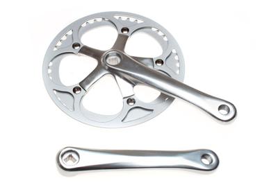 6KU Aluminium Crankset 46t - Zilver 6KU Aluminium Crankset 46t - Zilver