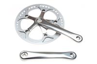 6KU Aluminium Crankset 46t - Zilver 6KU Aluminium Crankset 46t - Zilver