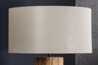 Lampenkap 40x22x40cm rond linnen beige voor tafellamp - 42004-2