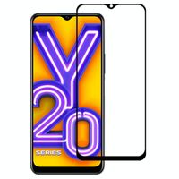 Voor Vivo Y20 Full Glue Full Screen Tempered Glass Film