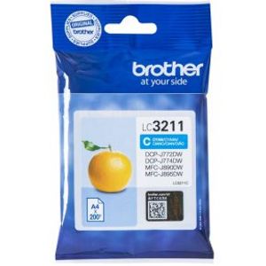 Brother LC-3211C inktcartridge Origineel Normaal rendement Cyaan