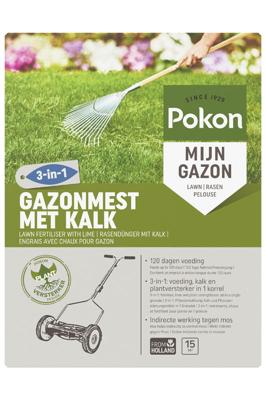 Gazonmest met Kalk 15m2 - Pokon