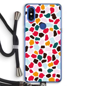 Colored Giraffe: Xiaomi Mi Mix 3 Transparant Hoesje met koord