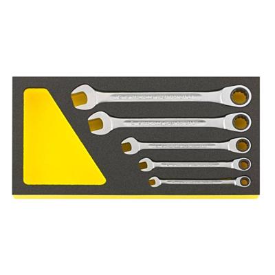 Stahlwille 96830652 TCS 17F/5 Ringsleutel met ratelset Sleutelbreedte (metrisch) 8 - 19 mm