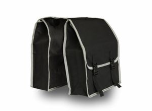 Spaceflight Dubbele Fietstas - Zwart/Grijs - 26 L