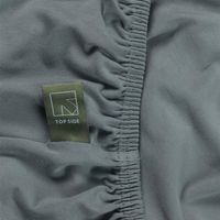 Beddinghouse Dutch Design Jersey Stretch Hoeslaken Blauwgrijs-Lits-jumeaux (180x200/220 cm) - thumbnail