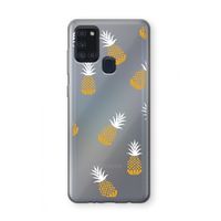 Ananasjes: Samsung Galaxy A21s Transparant Hoesje