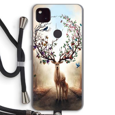 Seasons Change: Pixel 4a 5G Transparant Hoesje met koord