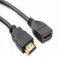 HDMI V1.4 Extension Cable, Black 30CM - thumbnail