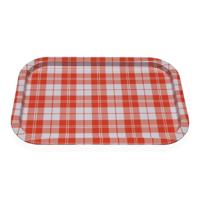 Dienblad Versa Vichy Oranje 23 X 1,5 X 34 CM - thumbnail