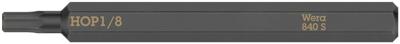 Wera 840 S Hex-Plus binnenzeskantbits voor slagschroevendraaier, 1/8" x 70 mm - 05018154001