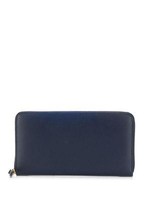 Comme Des Garçons Wallet portefeuille zippé - Bleu