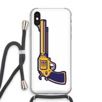 Pew Pew Pew: iPhone XS Transparant Hoesje met koord
