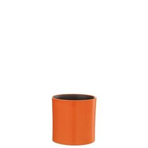 J-Line bloempot Flek - keramiek - oranje - extra small - Ø 14.5 cm