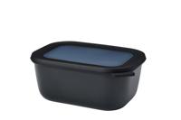 Multikom cirqula rechthoekig 1500 ml nordic black - Mepal