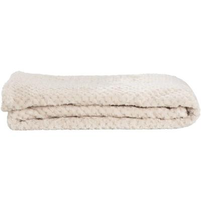 Leen Bakker - Plaid Ilona - Zand - 130x170 Cm - Polyester - Beige