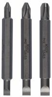Bosch Accessoires 3-delige dubbelbitset s 0,6x4,5, s 0,8x5,5, s 1,2x6,5; ph1, ph2, ph3; 60 mm 3st - 2607001746