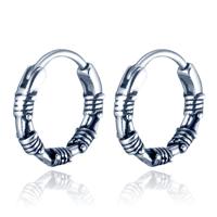 Mendes Oorbellen RVS zilverkleurig - Tribal Hoop