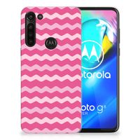 Motorola Moto G8 Power TPU bumper Waves Pink - thumbnail