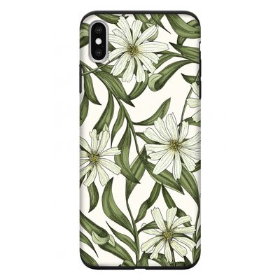 Wit bloemenpatroon: iPhone XS Max Tough Case