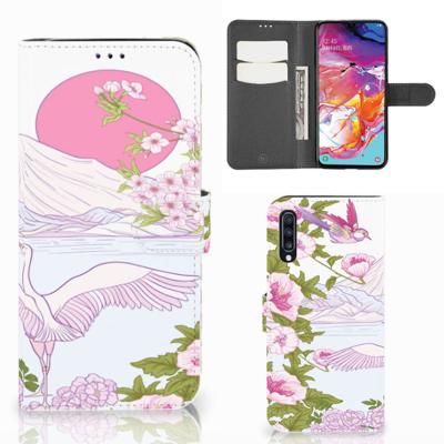 Samsung Galaxy A70 | Telefoonhoesje | Met pasjeshouder | Bird Standing
