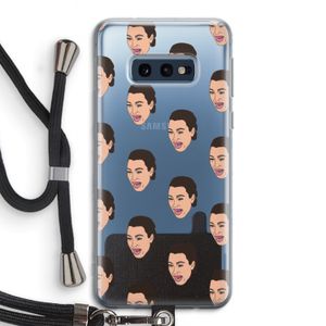 Ugly Cry Call: Samsung Galaxy S10e Transparant Hoesje met koord