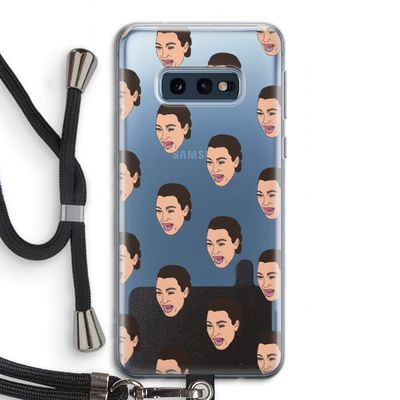 Ugly Cry Call: Samsung Galaxy S10e Transparant Hoesje met koord