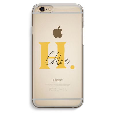 Amber Script: iPhone 6 / 6S Transparant Hoesje Amber Script: iPhone 6 / 6S Transparant Hoesje