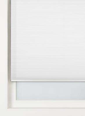 HEMA Plisse Dubbel Verduisterend Witte Achterzijde Wit (wit)