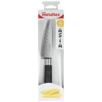 Metaltex asia vleesmes 23 cm zwart/rvs