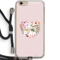 GRL PWR Flower: iPhone 6 PLUS / 6S PLUS Transparant Hoesje met koord