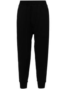 DSQUARED2 pantalon de jogging fuselé à patch logo - Noir