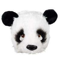 Pluchen halfmasker Panda Pluchen halfmasker Panda
