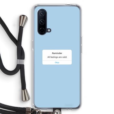 Reminder: OnePlus Nord CE 5G Transparant Hoesje met koord