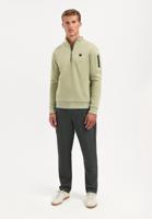 No- Excess Sweater Half Zip Brushed 29130851 Trui 197 Light Moss