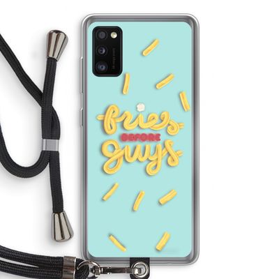 Always fries: Samsung Galaxy A41 Transparant Hoesje met koord
