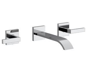 Wastafelkraan Cisal Wave 3-gats WA00751021 Chroom